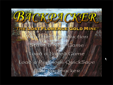 Backpacker: The Lost Florence Gold Mine - Screenshot - Game Title Image