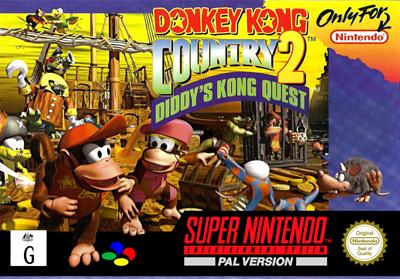 Donkey Kong Country 2: Diddy's Kong Quest - Box - Front Image