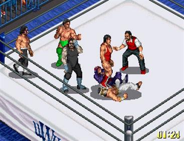 Fire Pro Wrestling S: 6 Men Scramble - Screenshot - Gameplay Image