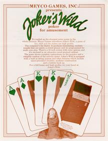 Jokers Wild - Advertisement Flyer - Front Image