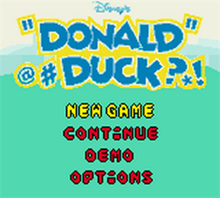 Disney's Donald Duck: Goin' Quackers - Screenshot - Game Title Image