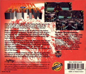 Wrath of Earth - Box - Back Image