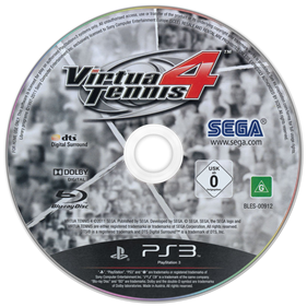 Virtua Tennis 4 - Disc Image