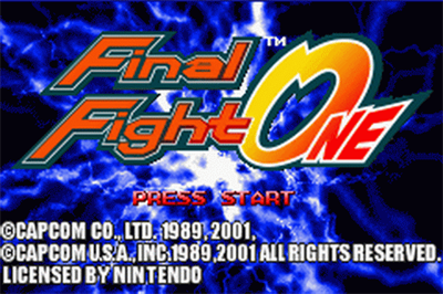 Final Fight One - Screenshot - Game Title Image