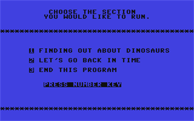 All-About Dinosaurs - Screenshot - Game Select Image