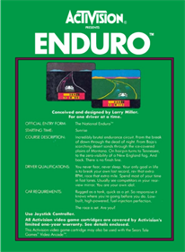 Enduro - Box - Back - Reconstructed