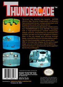Thundercade - Box - Back Image