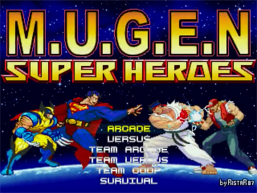 M.U.G.E.N Super Heroes - Screenshot - Game Title Image