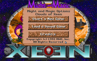 Might and Magic IV: Clouds of Xeen - Screenshot - Game Select Image