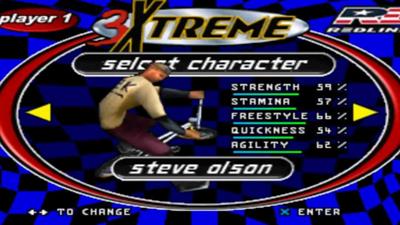 3Xtreme - Screenshot - Game Select