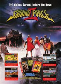 Shining Force: The Sword of Hajya - Advertisement Flyer - Front Image