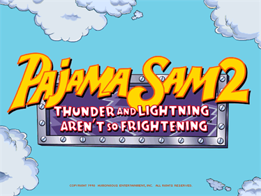 Pajama Sam 2: Thunder and Lightning Aren't so Frightening - Screenshot - Game Title Image