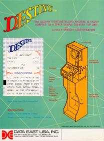 Destiny: The Fortuneteller - Advertisement Flyer - Back Image