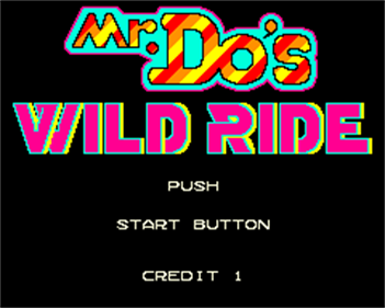 Mr. Do!'s Wild Ride - Screenshot - Game Title Image