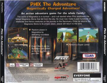 Phix: The Adventure - Box - Back Image
