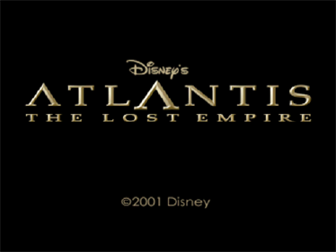 Disney's Atlantis: The Lost Empire - Screenshot - Game Title Image