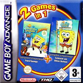 2 Games in 1: SpongeBob SquarePants: Battle for Bikini Bottom + SpongeBob SquarePants: Supersponge - Box - Front Image
