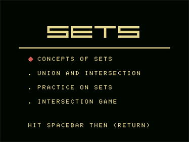 Sets - Screenshot - Game Select Image