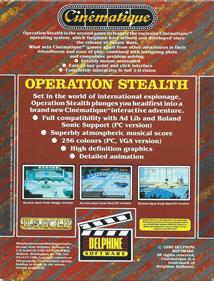 Operation Stealth - Box - Back Image