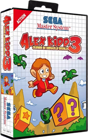 Alex Kidd 3: Curse in Miracle World - Box - 3D Image
