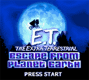 E.T. The Extra-Terrestrial: Escape from Planet Earth - Screenshot - Game Title Image