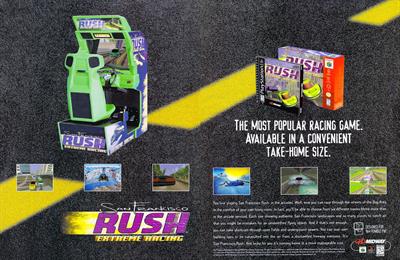 San Francisco Rush: Extreme Racing - Advertisement Flyer - Front Image