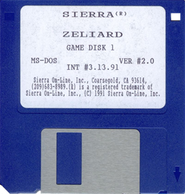 Zeliard - Disc Image