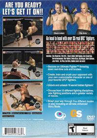 UFC: Ultimate Fighting Championship: Sudden Impact - Box - Back Image
