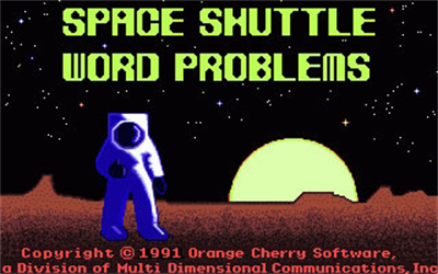 Space Shuttle Word Problems - Screenshot - Game Title Image