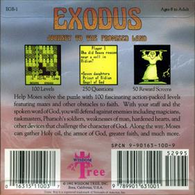 Exodus: Journey to the Promised Land - Box - Back Image