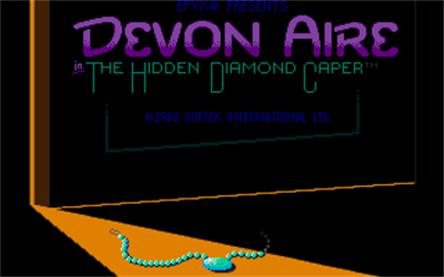 Devon Aire in the Hidden Diamond Caper - Screenshot - Game Title Image