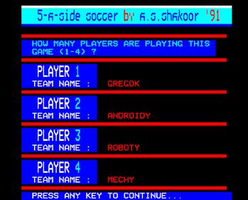 5-A-Side Soccer - Screenshot - Gameplay Image