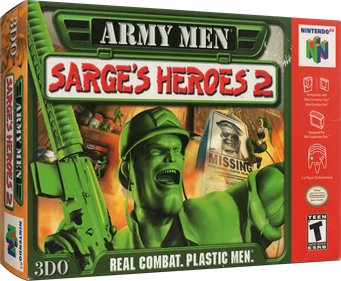 Army Men: Sarge's Heroes 2 - Box - 3D Image