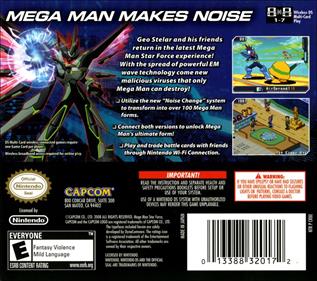 Mega Man Star Force 3: Black Ace - Box - Back Image