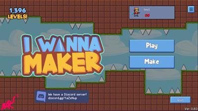 I Wanna Maker - Screenshot - Game Title Image