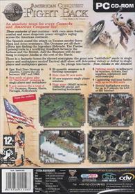 American Conquest: Fight Back - Box - Back Image