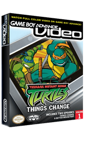 Game Boy Advance Video: Teenage Mutant Ninja Turtles: Things Change - Box - 3D Image