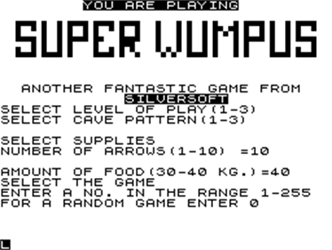 Super Wumpus - Screenshot - Game Title Image