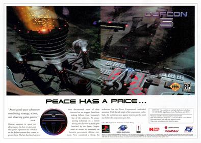 Defcon 5: Peace Has a Price... - Advertisement Flyer - Front Image