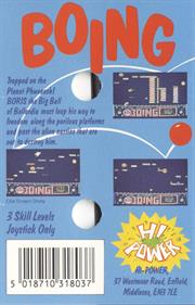 Boing (E&J Software) - Box - Back Image