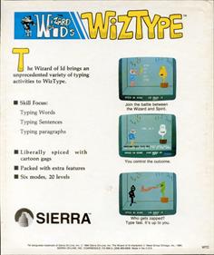 Wizard of Id's WizType - Box - Back Image