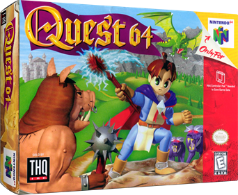 Quest 64 - Box - 3D Image