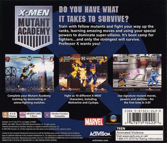 X-Men: Mutant Academy - Box - Back Image