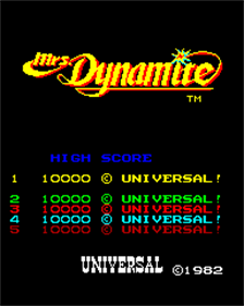 Mrs. Dynamite - Screenshot - Game Title Image