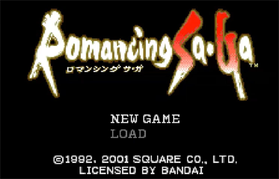 Romancing SaGa - Screenshot - Game Title Image