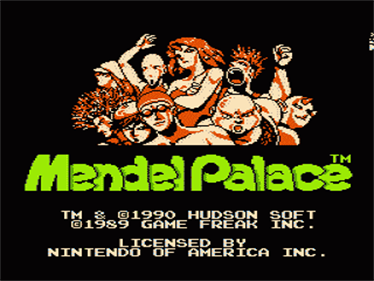 Mendel Palace - Screenshot - Game Title Image