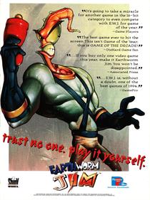 Earthworm Jim - Advertisement Flyer - Front Image