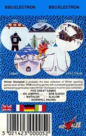 Winter Olympiad 88 - Box - Back Image