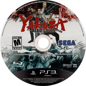 Yakuza: Dead Souls - Disc Image