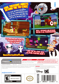 Phineas and Ferb: Quest for Cool Stuff - Box - Back Image